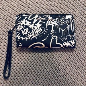 Michael Kors Black and White Print Wallet